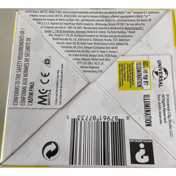 Magic 8 Ball Featuring Illuminations Minions The Rise of Gru Fortune Telling - Picture 5 of 5